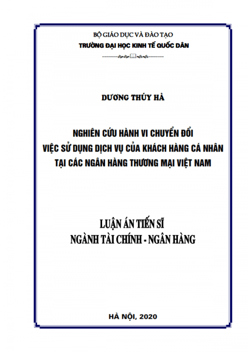 LA02.284_Nghiên cứu hành vi chuyển đổi việc sử dụng dịch vụ ngân hàng của khách hàng cá nhân tại các ngân hàng thương mại Việt Nam_001