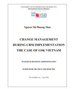 ThS08.098_Change management during CRM implementation the case of GSK Vietnam