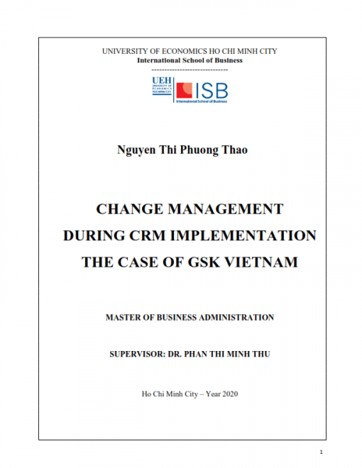 ThS08.098_Change management during CRM implementation the case of GSK Vietnam