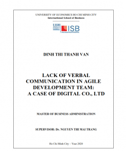 ThS08.130_Lack of verbal communication in agile development team a case of Digital Co., Ltd