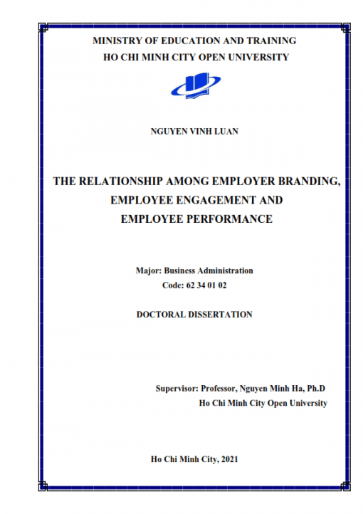 LA08.084_The relationship among employer branding, employee engagement and employee performance