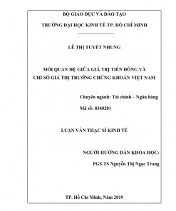 ThS02.227_Mối quan hệ giữa giá trị tiền đồng và chỉ số giá thị trường chứng khoán Việt Nam