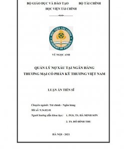 LA02.303_Quản lý nợ xấu tại Ngân hàng thương mại cổ phần Kỹ thương Việt Nam
