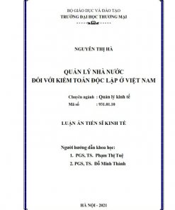 LA03.112_Quản lý nhà nước đối với kiểm toán độc lập ở Việt Nam