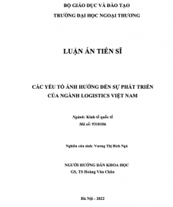 Các yếu tố ảnh hưởng đến sự phát triển của ngành Logistics Việt Nam