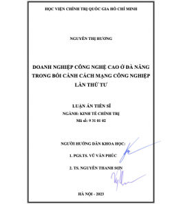 LA07.070_Doanh nghiệp công nghệ cao ở Đà Nẵng trong bối cảnh cách mạng công nghiệp lần thứ tư