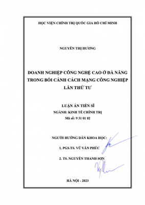 LA07.070_Doanh nghiệp công nghệ cao ở Đà Nẵng trong bối cảnh cách mạng công nghiệp lần thứ tư