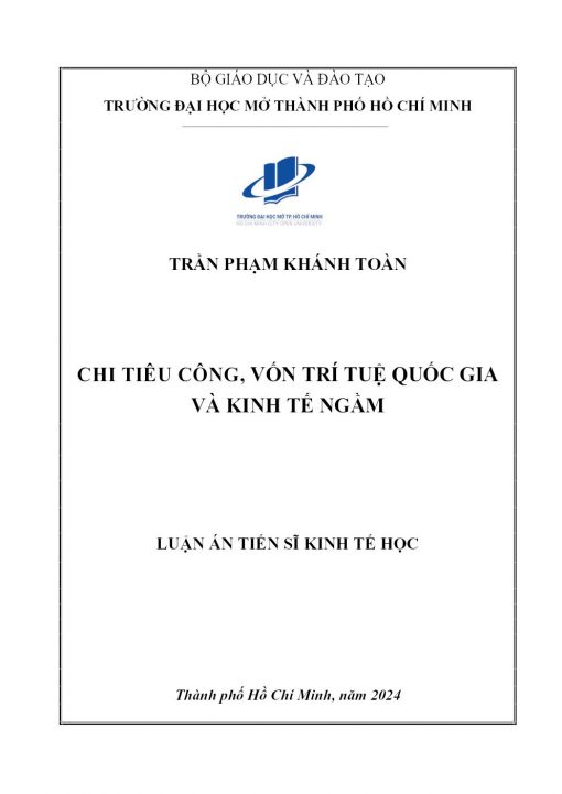 Chi Tiêu Công, Vốn Trí Tuệ Quốc Gia Và Kinh Tế Ngầm