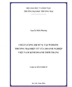 Chất Lượng Dịch Vụ Tại Website Thương Mại Điện Tử Của Doanh Nghiệp Việt Nam Kinh Doanh Thời Trang
