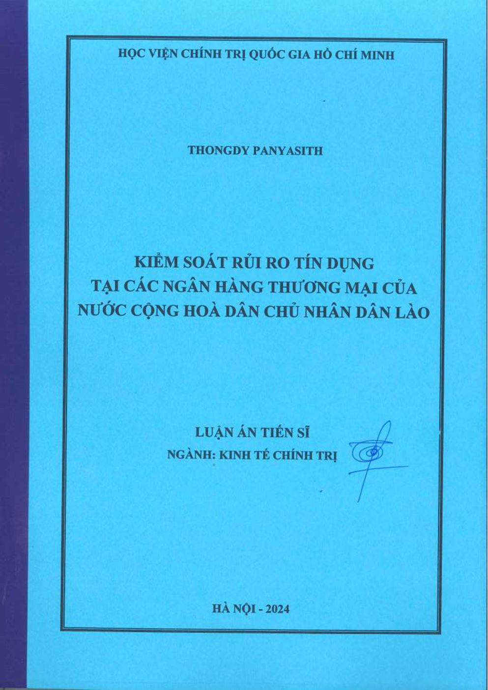 Kiểm Soát Rủi Ro Tín Dụng Tại Các Ngân Hàng Thƣơng Mại Của Nƣớc Cộng Hoà Dân Chủ Nhân Dân Lào