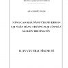 Nâng Cao Khả Năng Thanh Khoản Tại Ngân Hàng Thương Mại Cổ Phần Sài Gòn Thương Tín