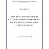 Phân Tích Gánh Nặng Kinh Tế Các Trường Hợp Người Bệnh Khoa Hồi Sức Tích Cực Có Bội Nhiễm Vi Khuẩn Đa Kháng