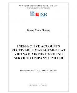 Ineffective Accounts Receivable Management At Vietnam Airport Ground Service Company Limited