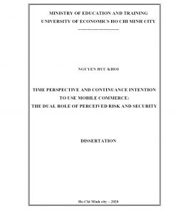 Time Perspective And Continuance Intention To Use Mobile Commerce: The Dual Role Of Perceived Risk And Security