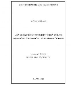 Liên Kết Kinh Tế Trong Phát Triển Du Lịch Cộng Đồng Ở Vùng Đồng Bằng Sông Cửu Long