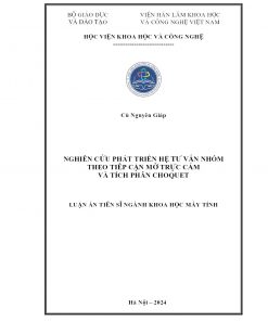 NGHIÊN CỨU PHÁT TRIỂN HỆ TƯ VẤN NHÓM THEO TIẾP CẬN MỜ TRỰC CẢM VÀ TÍCH PHÂN CHOQUET