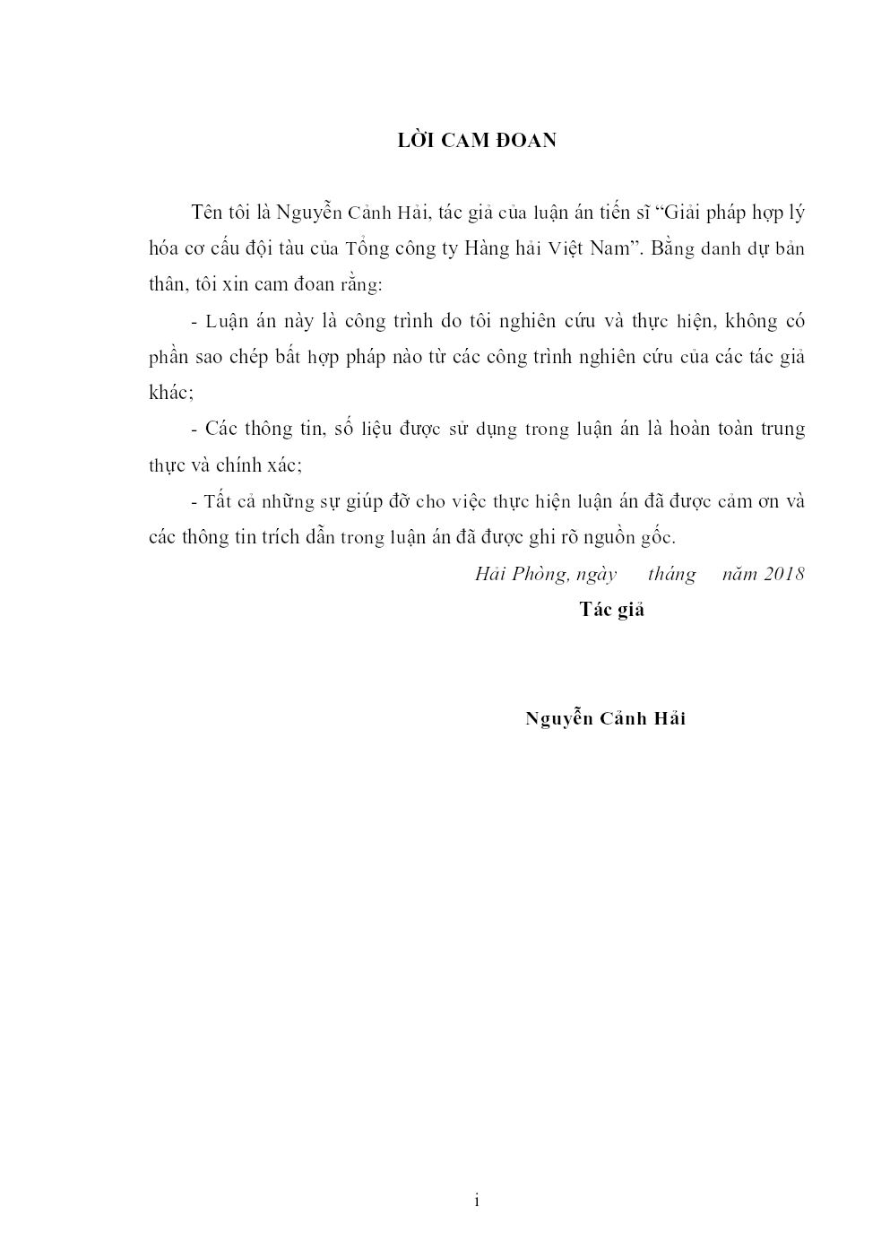 Giải pháp hợp lý hóa cơ cấu đội tàu của Tổng công ty Hàng hải Việt Nam
