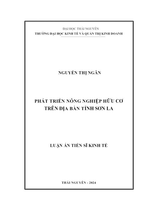 Phát Triển Nông Nghiệp Hữu Cơ Trên Địa Bàn Tỉnh Sơn La