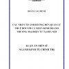 Các Nhân Tố Ảnh Hưởng Đến Quản Lý Thuế Đối Với Cá Nhân Kinh Doanh Thương Mại Điện Tử Tại Hà Nội