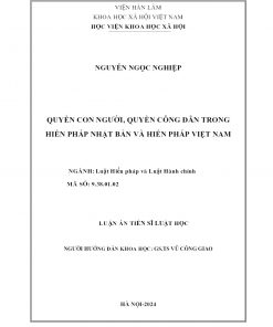 Quyền Con Người, Quyền Công Dân Trong Hiến Pháp Nhật Bản Và Hiến Pháp Việt Nam