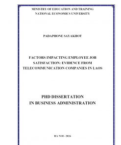 Factors Impacting Employee Job Satisfaction: Evidence From Telecommunication Companies in Laos