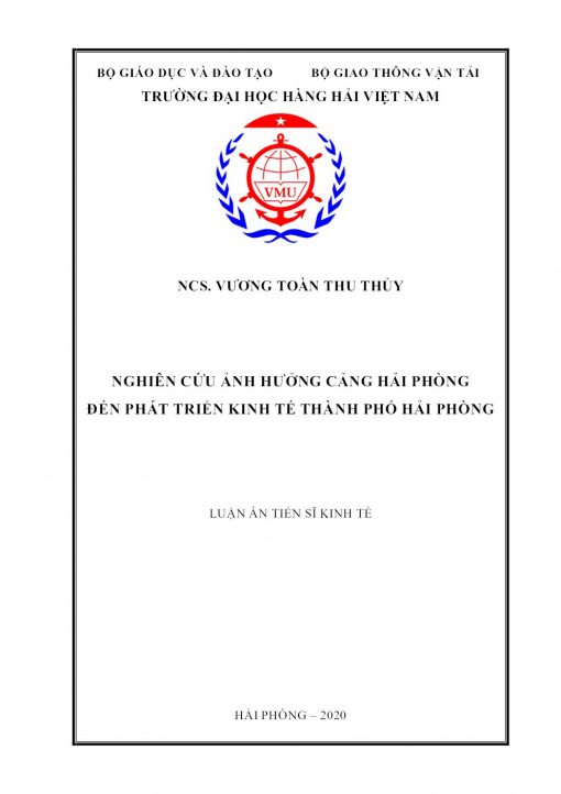 Nghiên Cứu Ảnh Hưởng Cảng Hải Phòng Đến Phát Triển Kinh Tế Thành Phố Hải Phòng