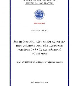 Ảnh Hưởng Của Trách Nhiệm Xã Hội Đến Hiệu Quả Hoạt Động Của Các Doanh Nghiệp Nhỏ Và Vừa Tại Thành Phố Hồ Chí Minh