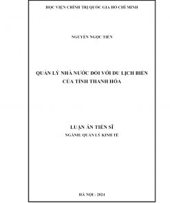 Quản Lý Nhà Nước Đối Với Du Lịch Biển Của Tỉnh Thanh Hóa