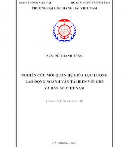 Nghiên Cứu Mối Quan Hệ Giữa Lực Lượng Lao Động Ngành Vận Tải Biển Với GDP Và Dân Số Việt Nam