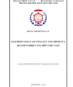 Giải Pháp Nâng Cao Năng Lực Tài Chính Của Doanh Nghiệp Cảng Biển Việt Nam