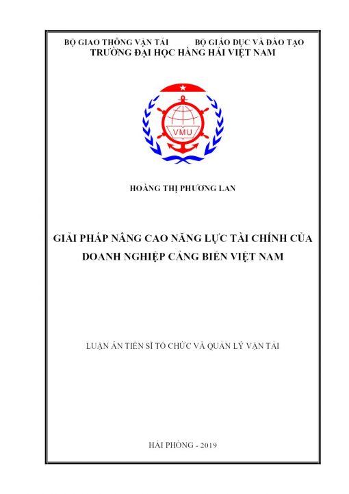 Giải Pháp Nâng Cao Năng Lực Tài Chính Của Doanh Nghiệp Cảng Biển Việt Nam