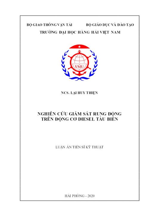 Nghiên cứu Giám Sát Rung Động Trên Động Cơ Diesel Tàu Biển
