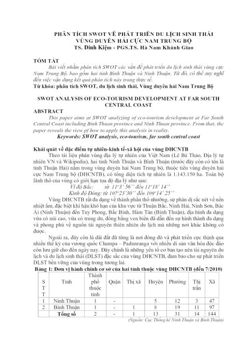 Phân tích SWOT về phát triển du lịch sinh thái vùng duyên hải cực Nam Trung Bộ-Giao-16-05-2021.pdf.pdf