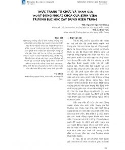 Thực trạng tổ chức và tham gia hoạt động ngoại khóa của sinh viên trường Đại học Xây dựng miền Trung_1292484.pdf.pdf