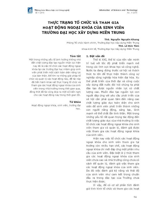 Thực trạng tổ chức và tham gia hoạt động ngoại khóa của sinh viên trường Đại học Xây dựng miền Trung_1292484.pdf.pdf