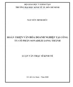 Hoàn Thiện Văn Hóa Doanh Nghiệp Tại Công Ty Cổ Phần Sonadezi Long Thành