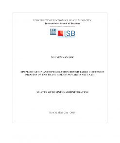 Simplification And Optimization Round Table Discussion Process Of Pnr Franchise Of Novartis Viet Nam
