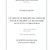 Các Nhân Tố Tác Động Đến Việc Áp Dụng Kế Toán Quản Trị Trong Các Doanh Nghiệp Sản Xuất Vừa Và Nhỏ Ở TP HCM