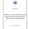 Pháp Luật Về Hoạt Động Thanh Tra Chuyên Ngành Của Sở Xây Dựng Và Thực Tiễn Tại Tỉnh Bình Dương