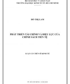 Phát Triển Tài Chính Và Hiệu Lực Của Chính Sách Tiền Tệ