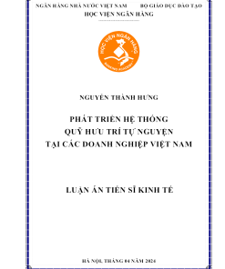 Phát Triển Hệ Thống Quỹ Hưu Trí Tự Nguyện Tại Các Doanh Nghiệp Việt Nam