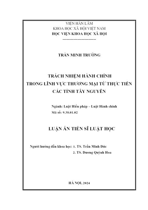 Trach Nhiem Hanh Chinh Trong Linh Vuc Thuong Mai Tu Thuc Tien Cac Tinh Tay Nguyen