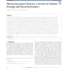 Advancing Green Finance: A Review Of Climate Change And Decarbonization