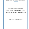 Các Nhân Tố Tác Động Đến Khả Năng Thanh Khoản Của Các Ngân Hàng Thương Mại Việt Nam