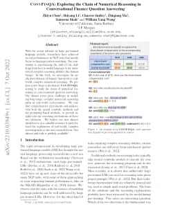 Convfinqa: Exploring The Chain Of Numerical Reasoning In Conversational Finance Question Answering