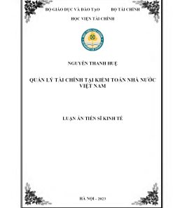 Quản Lý Tài Chính Tại Kiểm Toán Nhà Nước Việt Nam