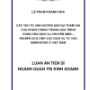 Các Yếu Tố Ảnh Hưởng Đến Sự Tham Gia Của Khách Hàng Trong Quá Trình Cung Ứng Dịch Vụ Chuyên Môn – Nghiên Cứu Lĩnh Vực Dịch Vụ Tư Vấn Marketing Ở Việt Nam