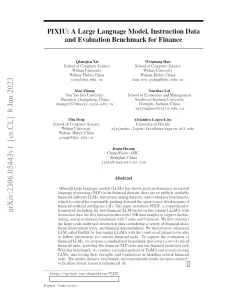 PIXIU: A Large Language Model, Instruction Data And Evaluation Benchmark For Finance