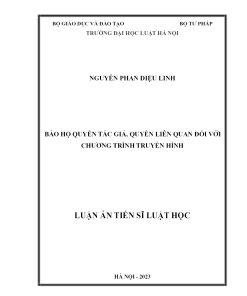 Bảo Hộ Quyền Tác Giả, Quyền Liên Quan Đối Với Chương Trình Truyền Hình