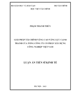 Giải Pháp Tài Chính Nâng Cao Năng Lực Cạnh Tranh Của Tổng Công Ty Cổ Phần Xây Dựng Công Nghiệp Việt Nam